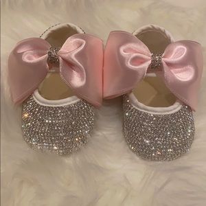 Baby girl dressy diamond shoes